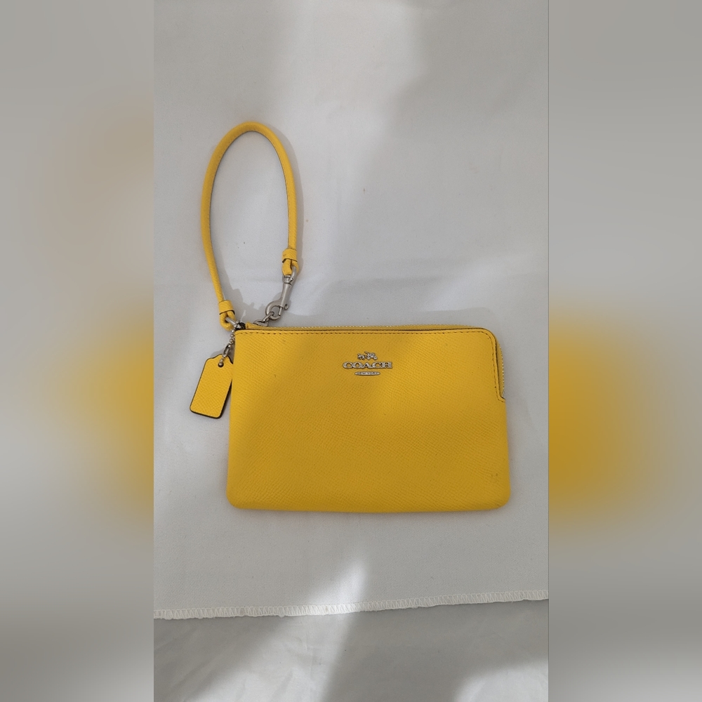 New Coach Wristlet yellow